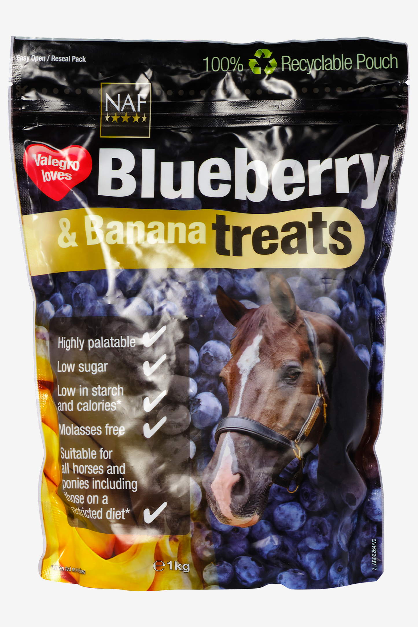 Hästgodis Blueberry & Banana 1kg